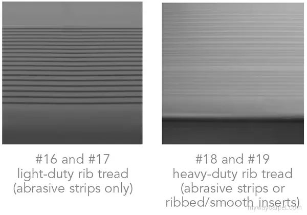 Roppe Vinyl Stair Tread #16/17 vinyl stair treads profile
