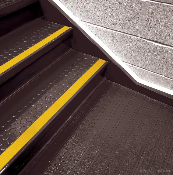 Roppe Abrasive/Grit Strips (incl. contrasting colors for the visually impaired) stair accessories & coordinating components profile