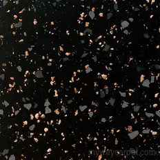 Roppe ReNew palette Black (100) stair tread color swatch