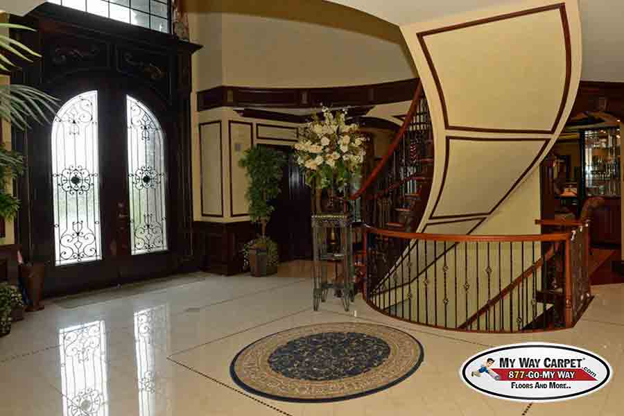Ceramic tile flooring &mdash; residential install
