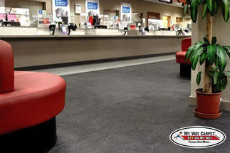 Mannington Spacia Access Stone &mdash; Commercial LVT &mdash; stone aesthetic.