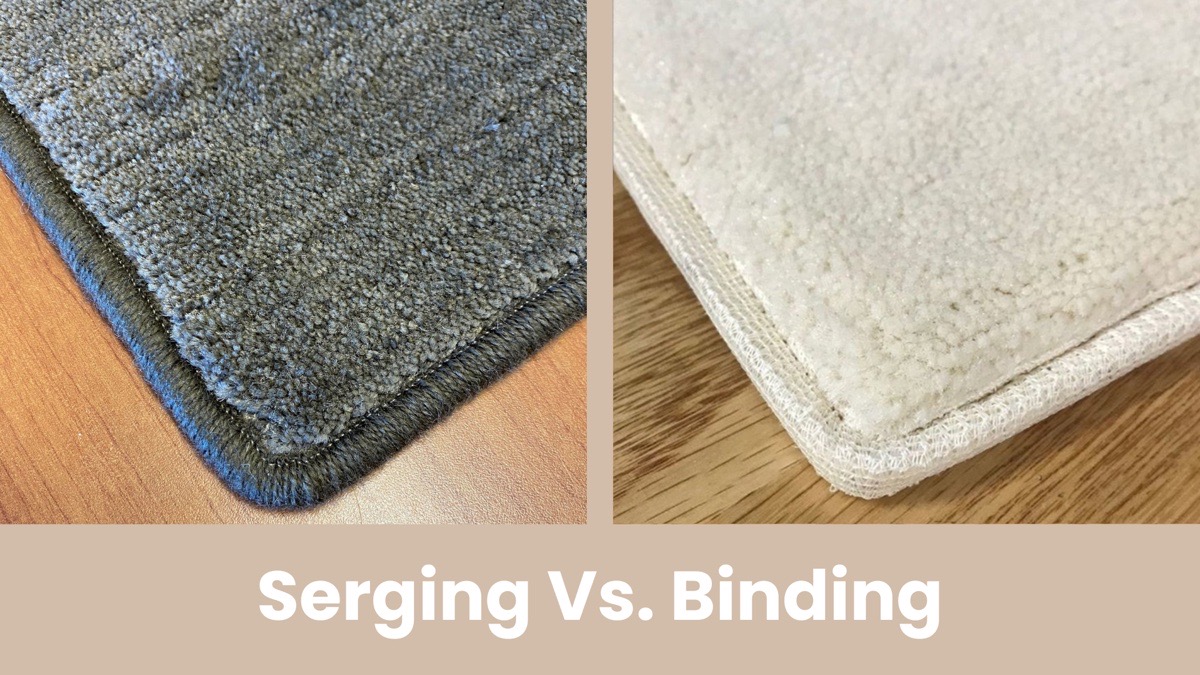 Serging versus binding edge comparison