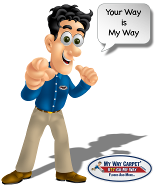 Sam pointing with a speech bubble: Your Way is My Way